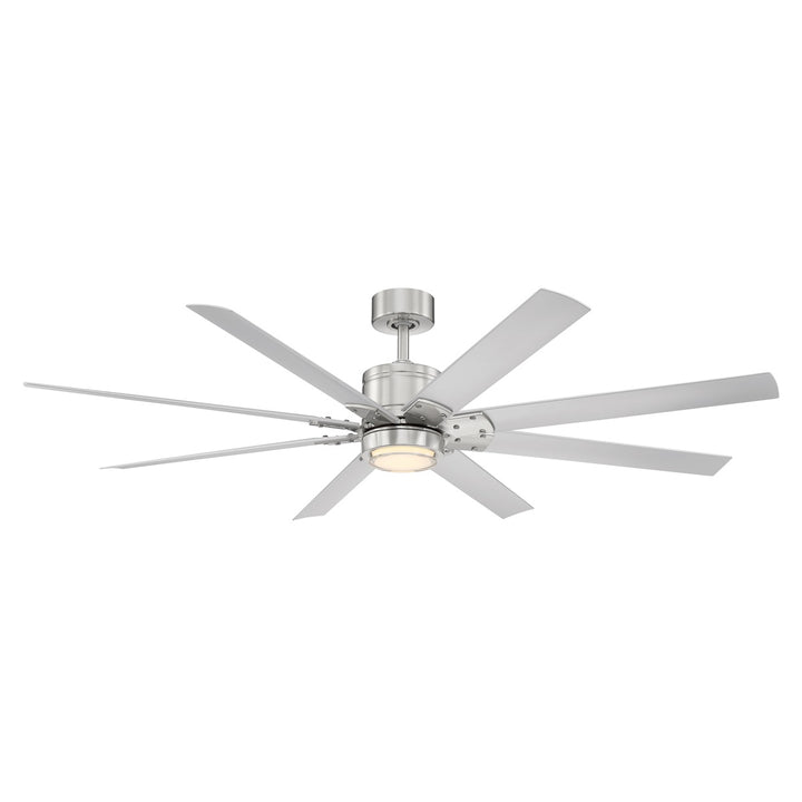 Modern Forms Fan Renegade FR-W2001-66L35BNTT Ceiling Fan 66 - Brushed Nickel/Titanium Silver, Titanium Silver/