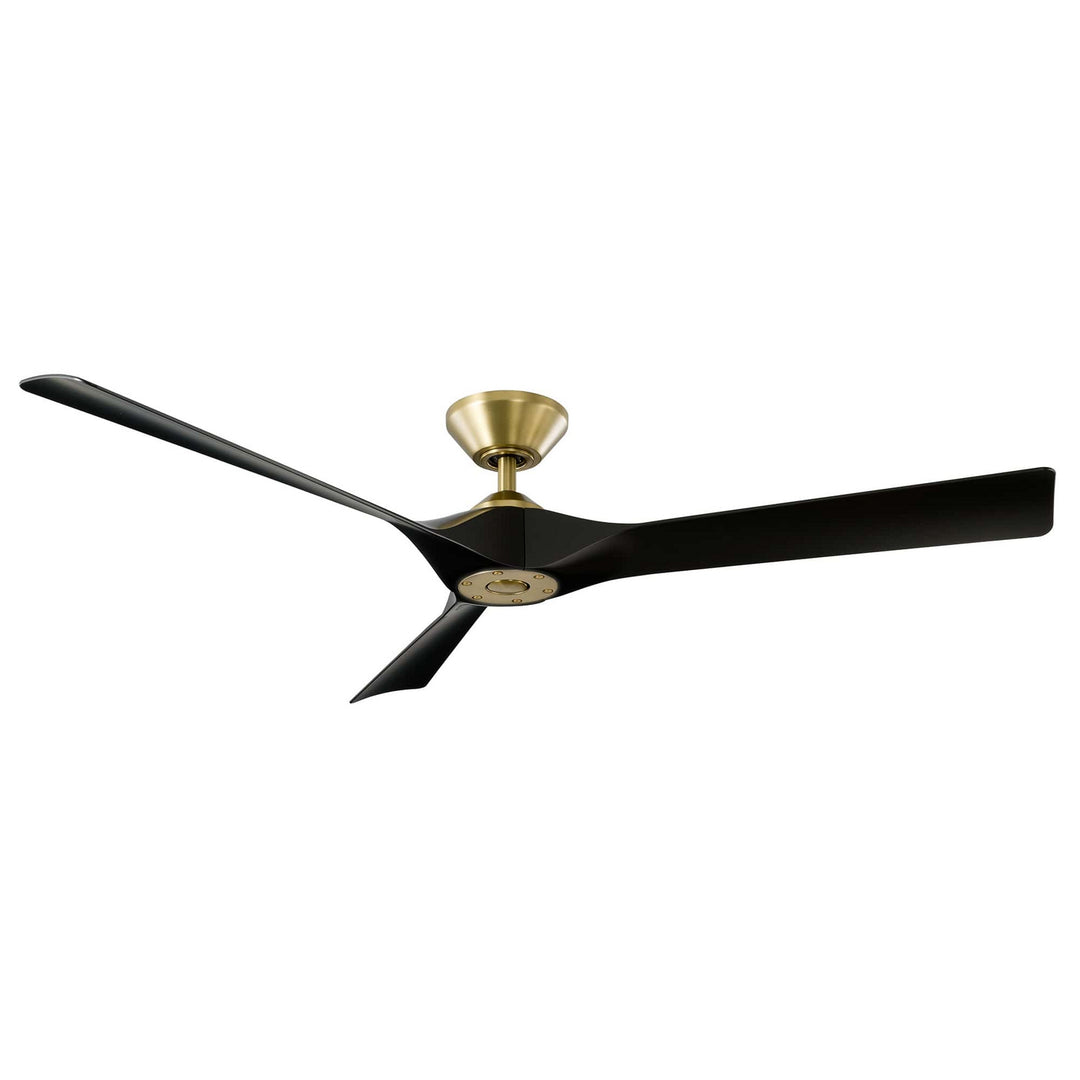 Modern Forms Fan Torque FR-W2204-58-SB/MB Ceiling Fan 58 - Soft Brass/Matte Black, Matte Black/