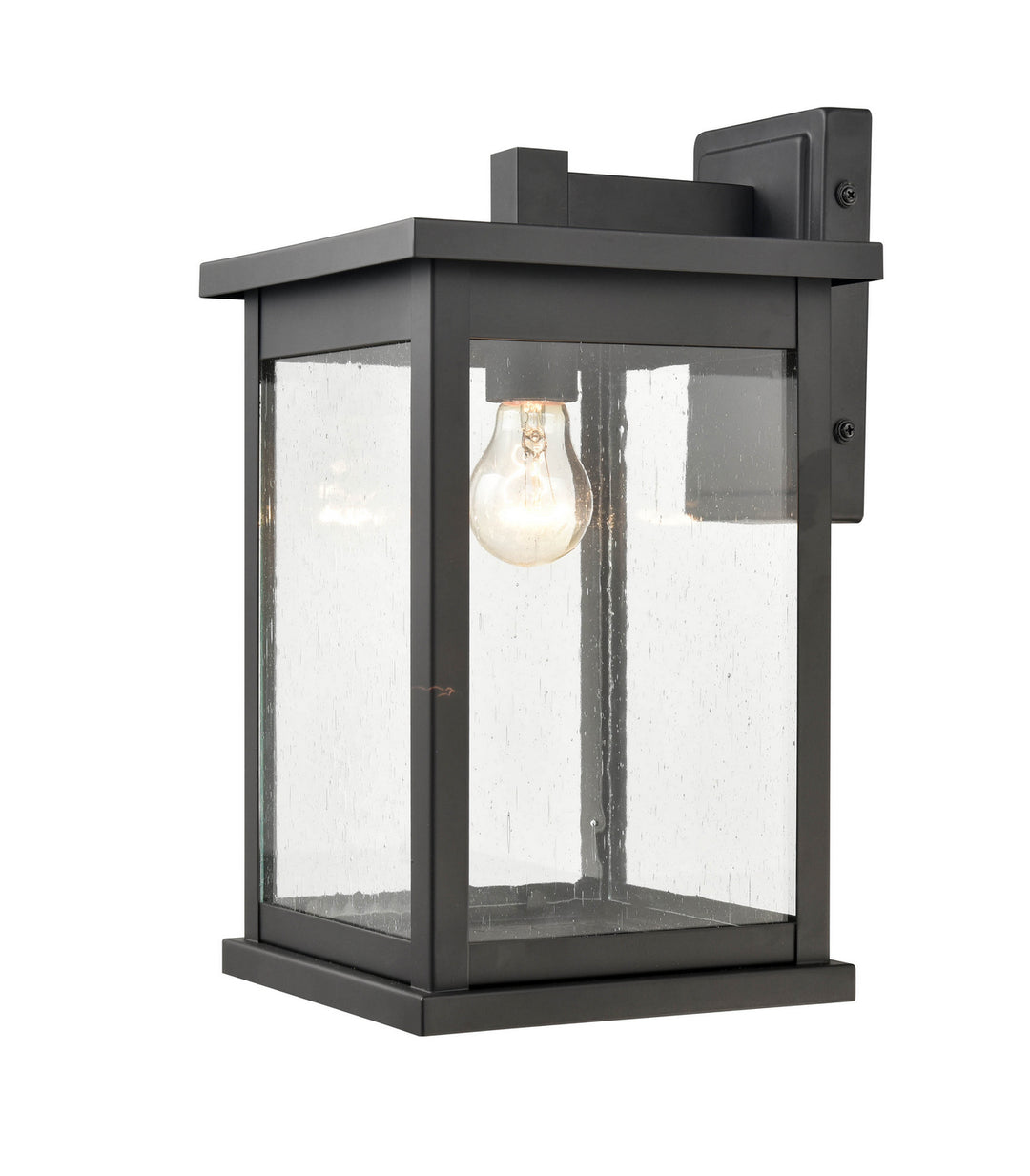 Millennium Lighting 4121-PBK Bowton One Light Outdoor Hanging Lantern Outdoor Black