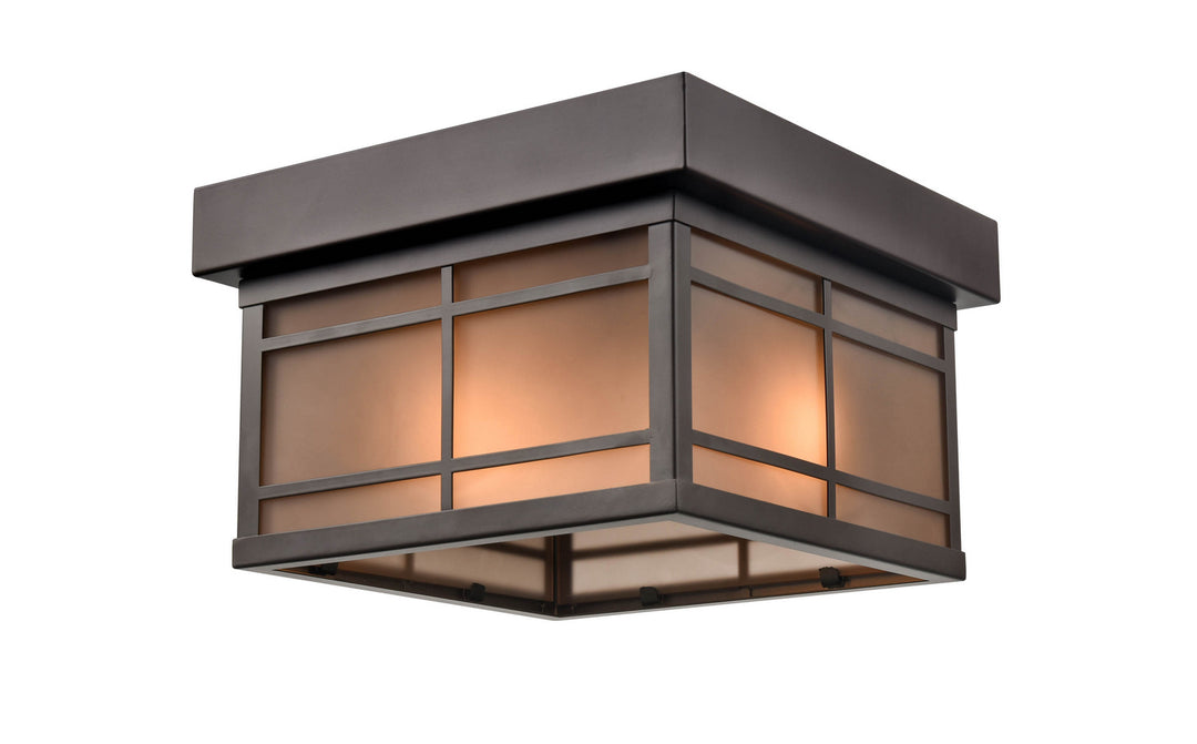 Millennium Lighting 4164-PBZ Brockston One Light Flushmount Outdoor Bronze / Dark