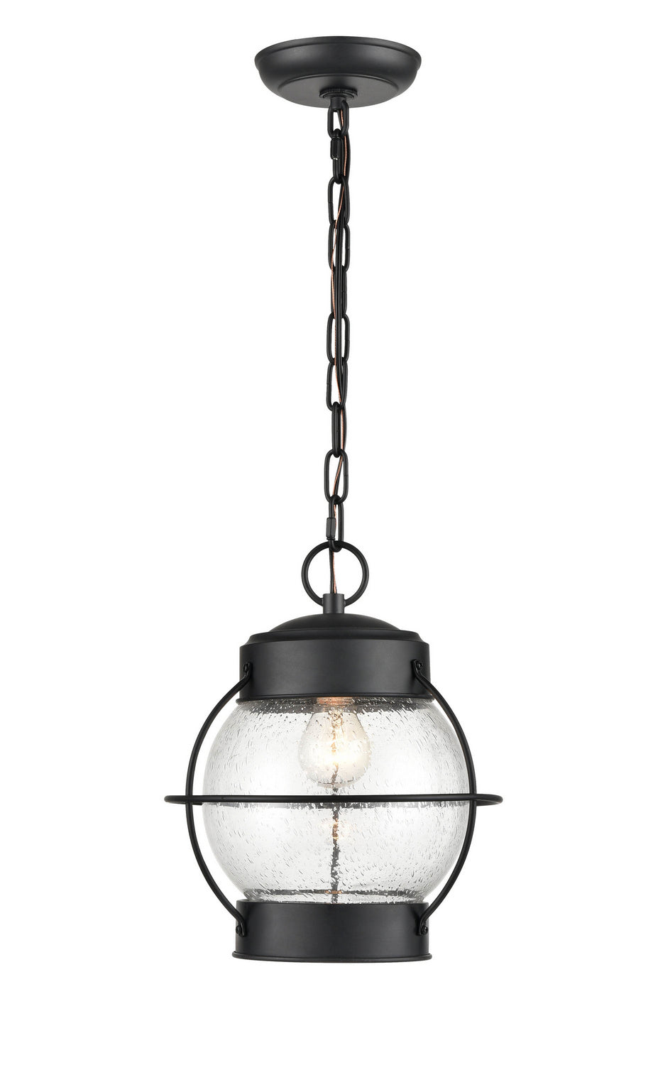 Millennium Lighting 4172-PBK Aremelo One Light Outdoor Hanging Lantern Outdoor Black