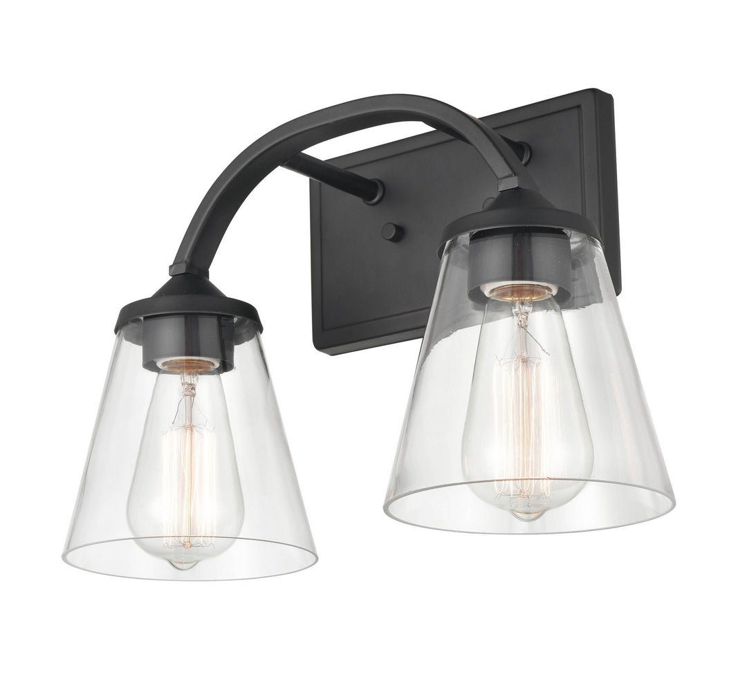 Millennium Josleen 9102-MB Bath Vanity Light 14 in. wide - Matte Black