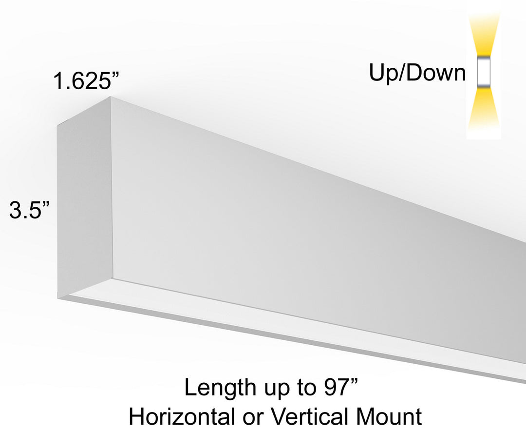 Maxilite Maximus MXD6054-4-30K Ceiling Light - Pewter