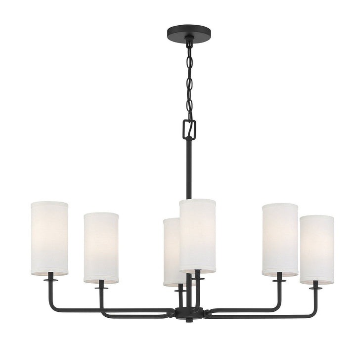 Savoy House Powell 1-1756-6-89 Chandelier Light - Matte Black