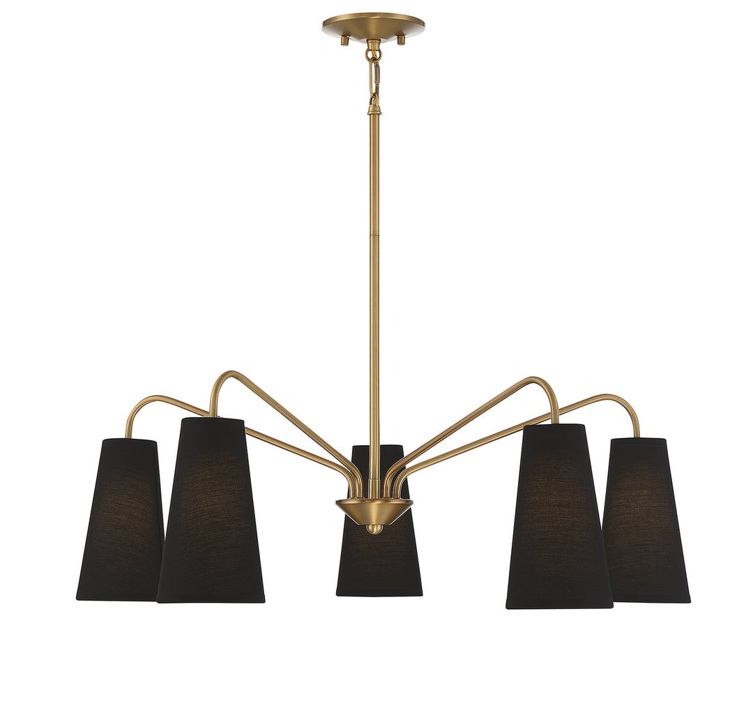 Savoy House Edgewood 1-1786-5-322 Chandelier Light - Warm Brass