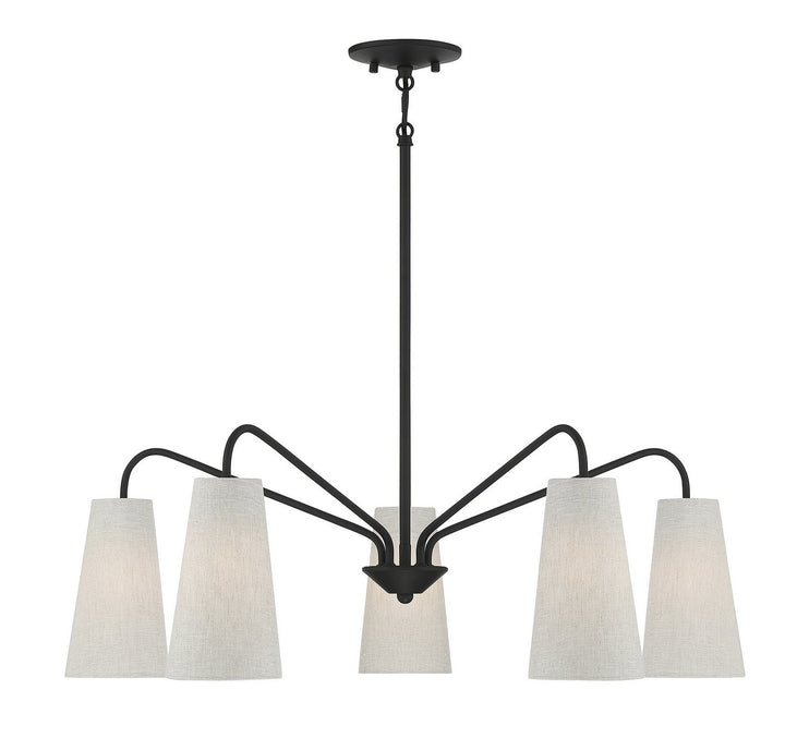 Savoy House Edgewood 1-1786-5-89 Chandelier Light - Matte Black