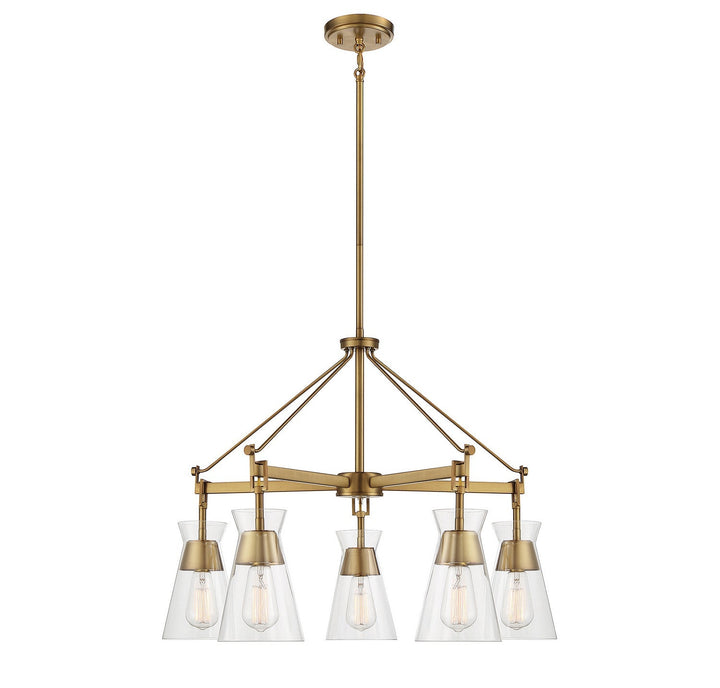 Savoy House Lakewood 1-1832-5-322 Chandelier Light - Warm Brass