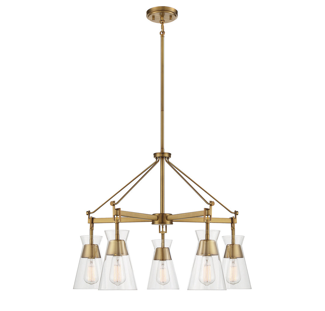 Savoy House Lakewood 1-1832-5-322 Chandelier Light - Warm Brass