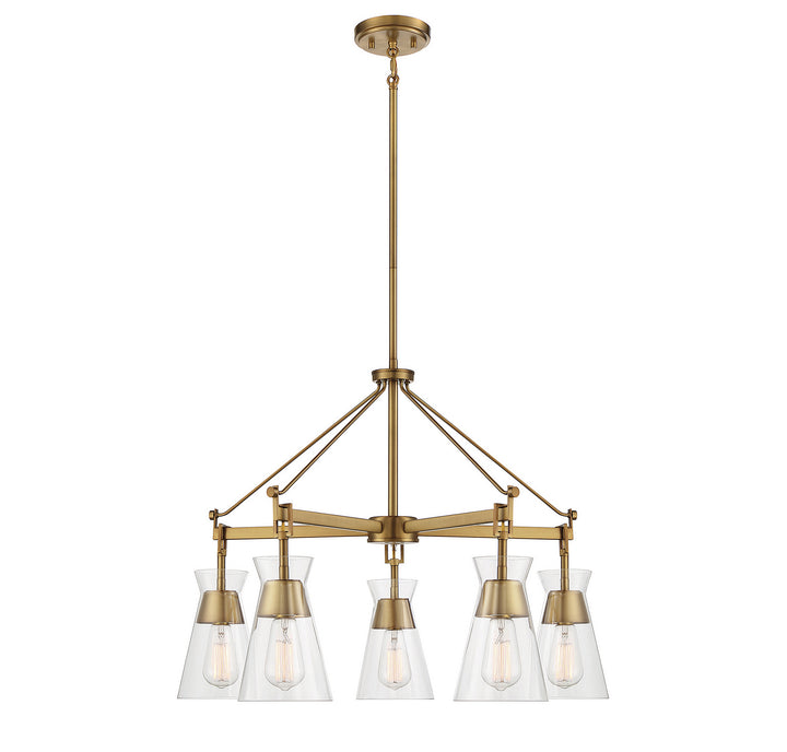 Savoy House Lakewood 1-1832-5-322 Chandelier Light - Warm Brass