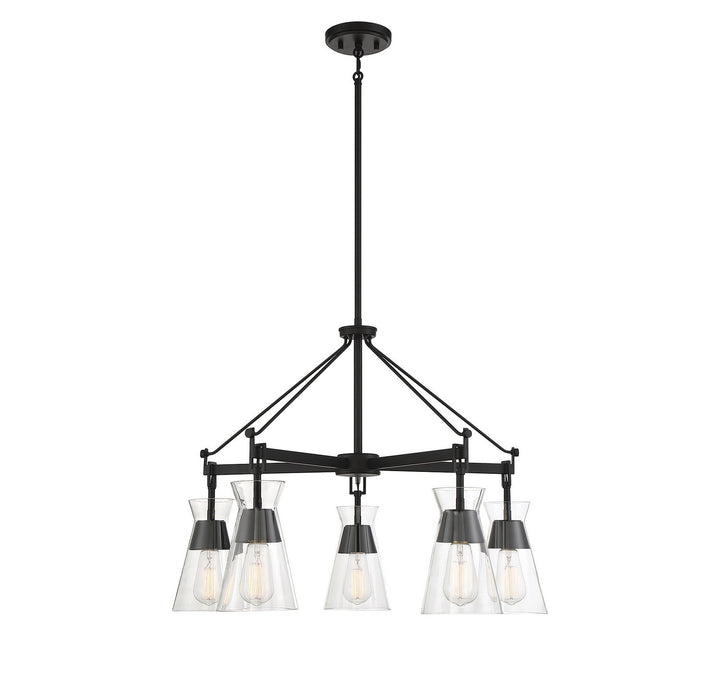 Savoy House Lakewood 1-1832-5-89 Chandelier Light - Matte Black