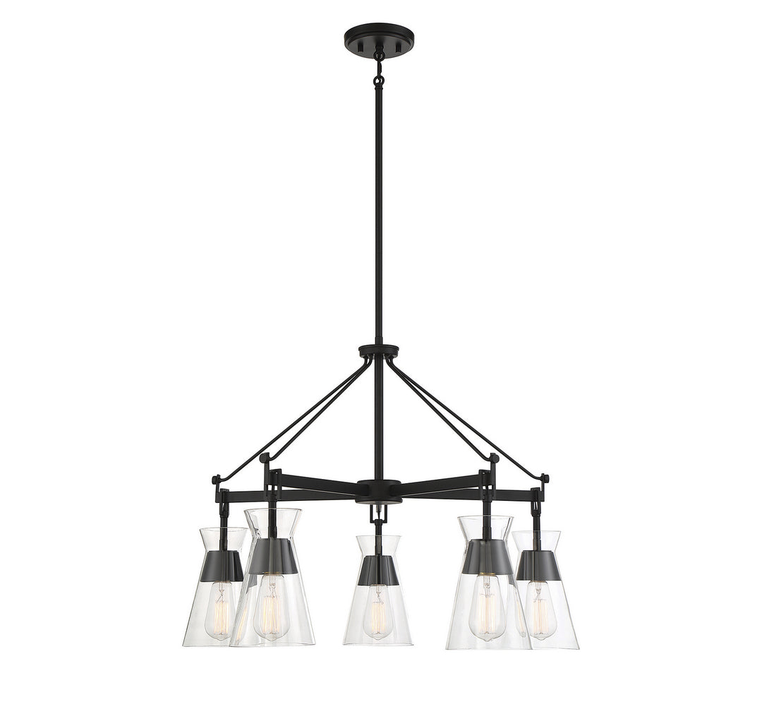 Savoy House Lakewood 1-1832-5-89 Chandelier Light - Matte Black