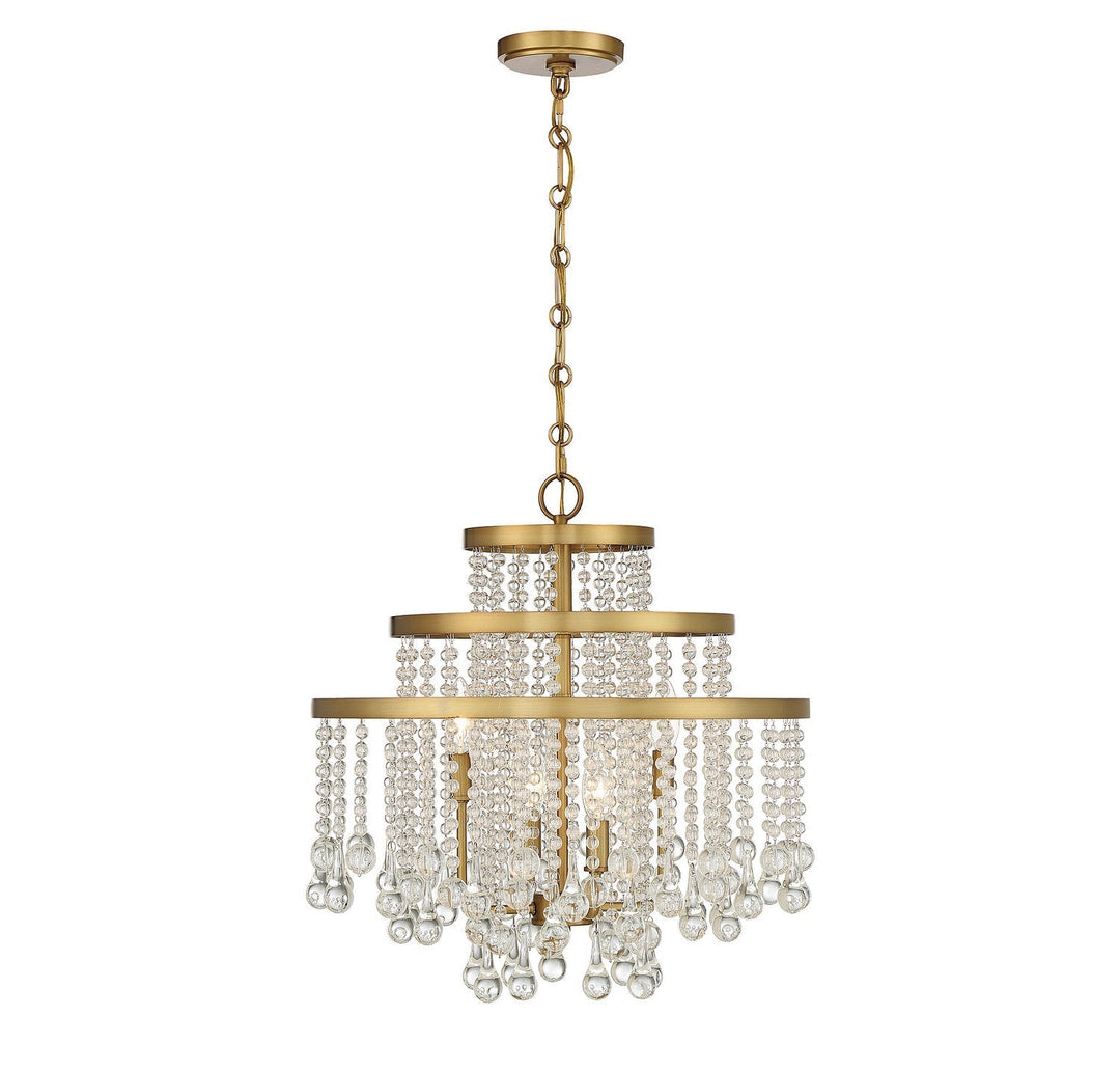 Savoy House Luna 1-1866-4-322 Chandelier Light - Warm Brass