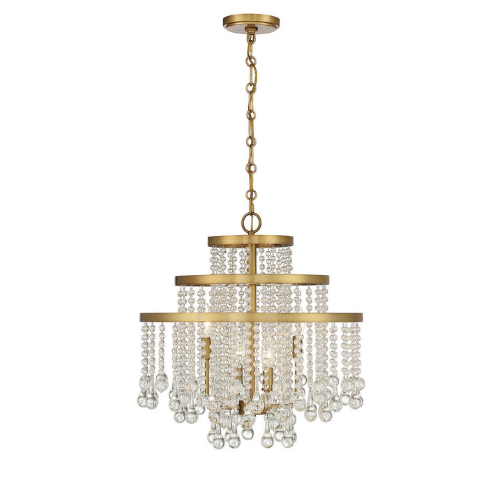 Savoy House Luna 1-1866-4-322 Chandelier Light - Warm Brass