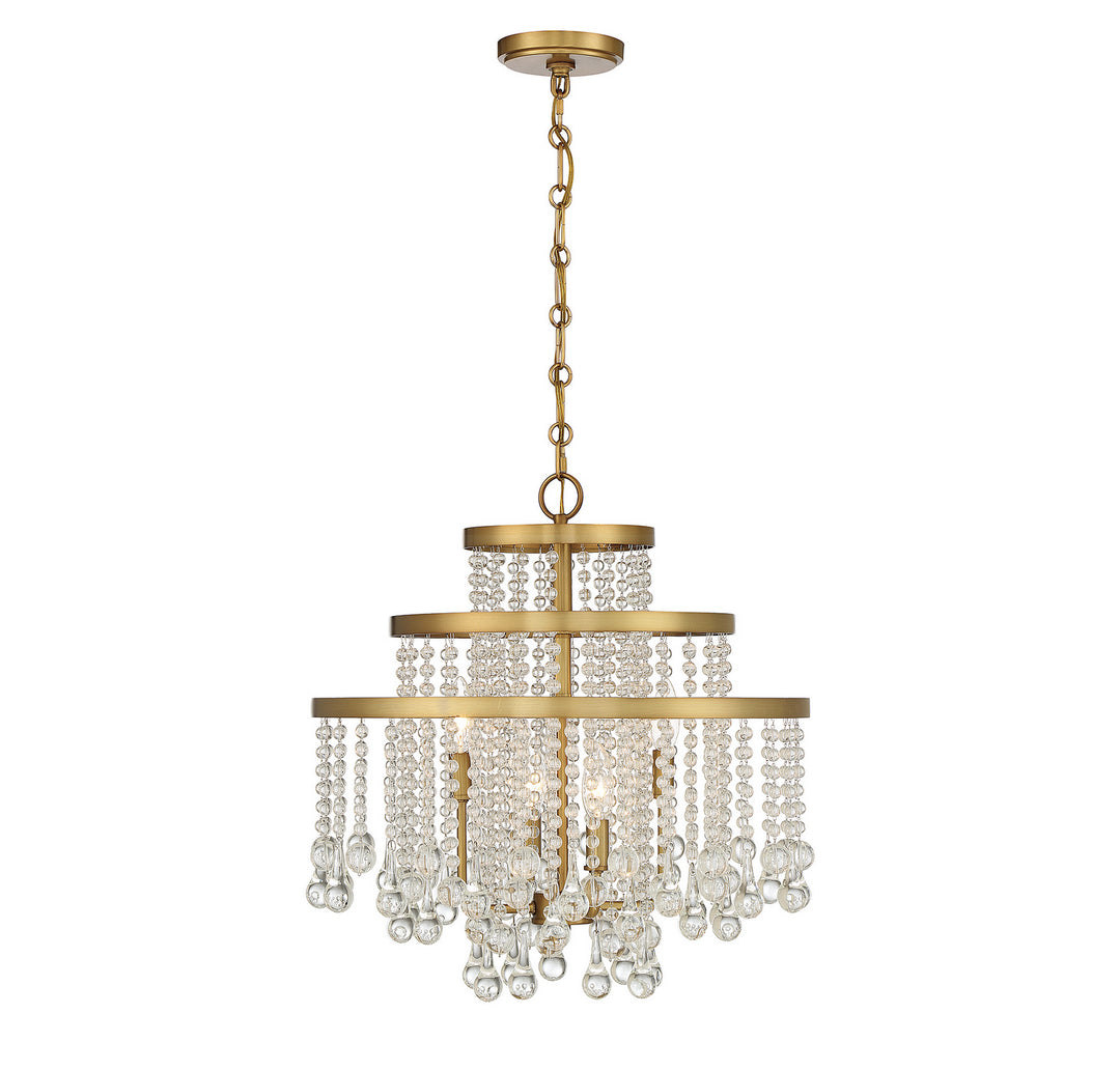Savoy House Luna 1-1866-4-322 Chandelier Light - Warm Brass