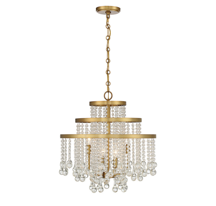 Savoy House Luna 1-1866-4-322 Chandelier Light - Warm Brass