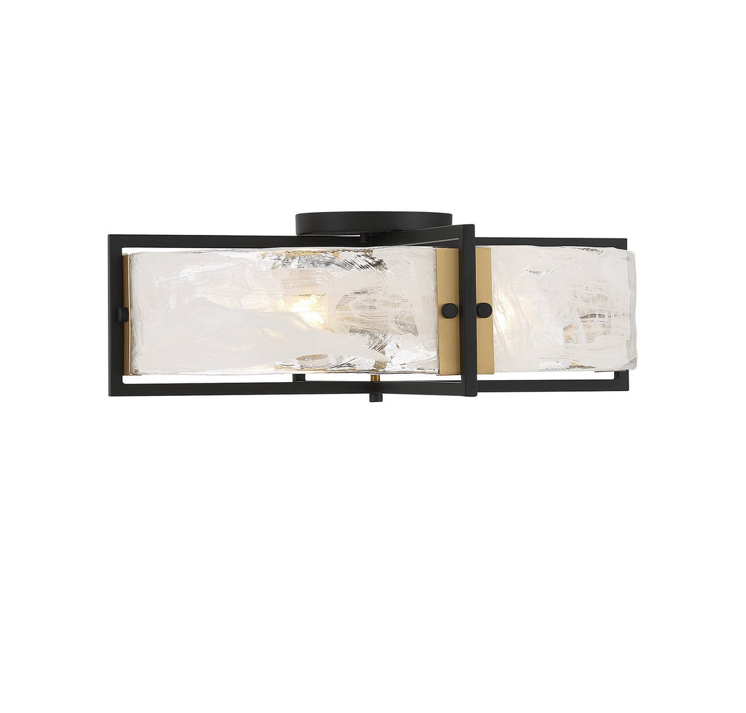 Savoy House Hayward 6-1695-4-143 Ceiling Light - Matte Black with Warm Brass Accents