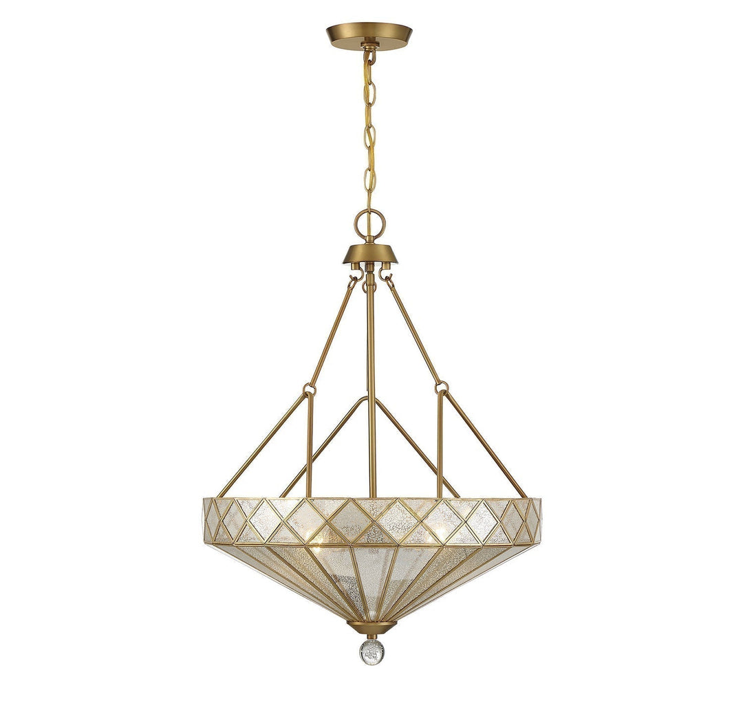 Savoy House Emerald 7-1870-4-322 Pendant Light - Warm Brass