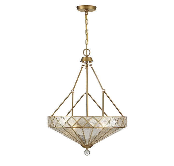 Savoy House Emerald 7-1870-4-322 Pendant Light - Warm Brass