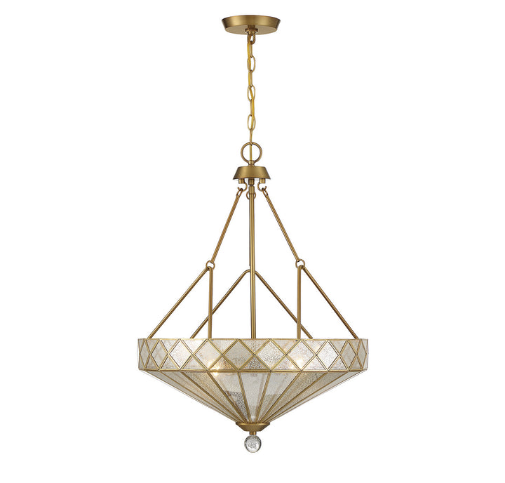 Savoy House Emerald 7-1870-4-322 Pendant Light - Warm Brass