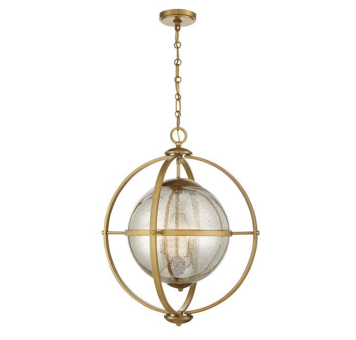 Savoy House Pearl 7-1872-3-322 Pendant Light - Warm Brass