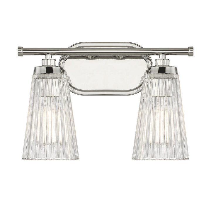 Savoy House Chantilly 8-1745-2-109 Bath Vanity Light 14 in. wide - Polished Nickel