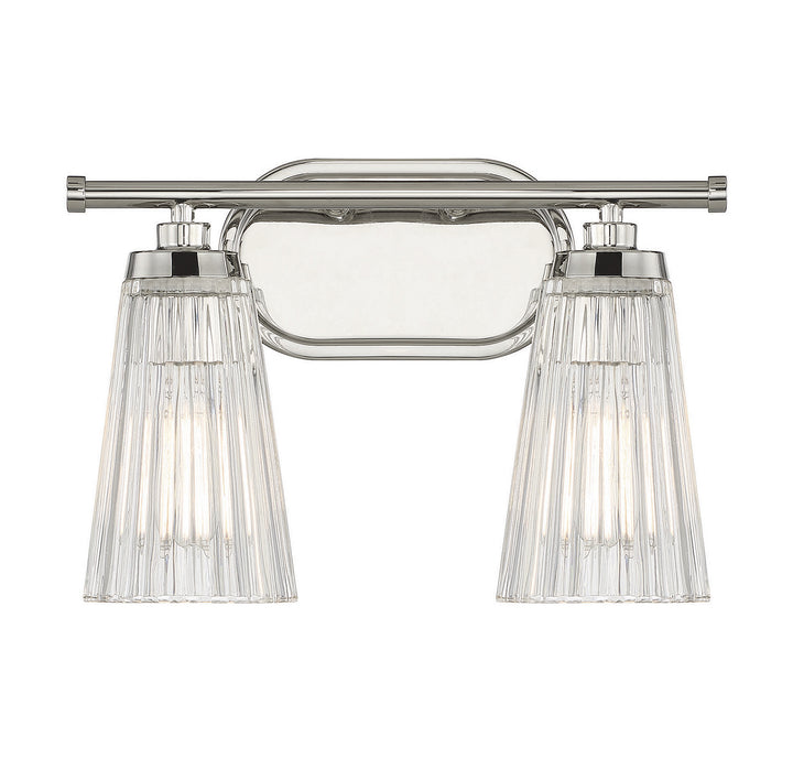 Savoy House Chantilly 8-1745-2-109 Bath Vanity Light 14 in. wide - Polished Nickel