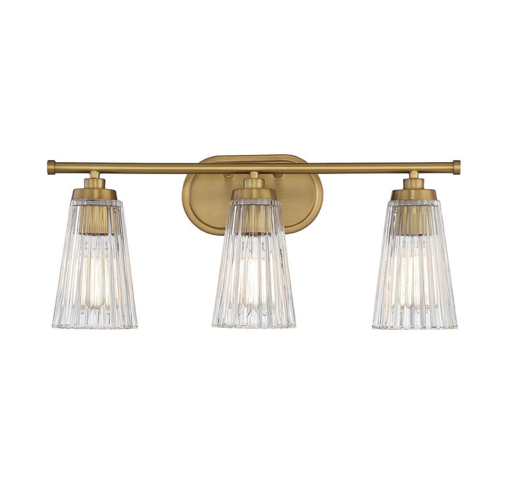 Savoy House Chantilly 8-1745-3-322 Bath Vanity Light 22 in. wide - Warm Brass