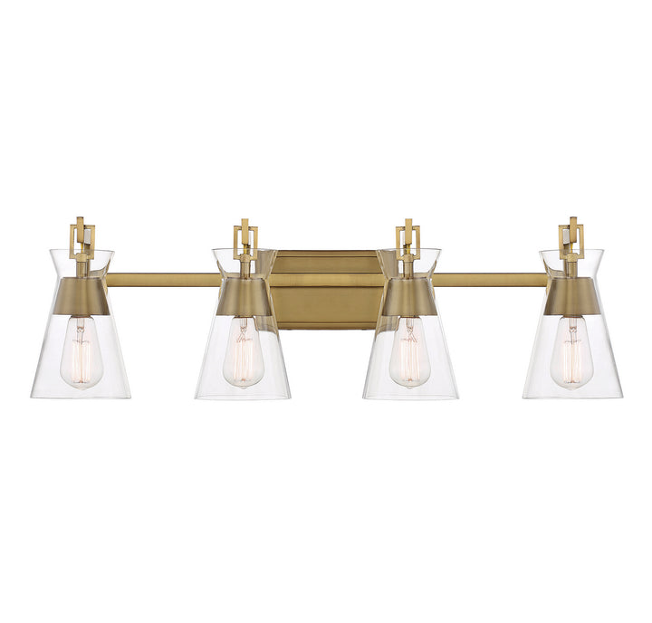 Savoy House Lakewood 8-1830-4-322 Bath Vanity Light 32 in. wide - Warm Brass