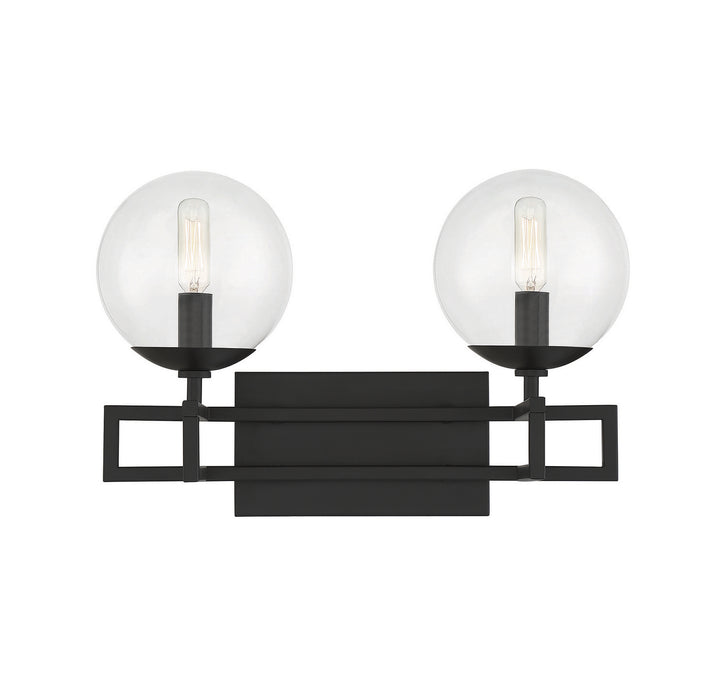 Savoy House Crosby 8-1860-2-BK Bath Vanity Light 16 in. wide - Matte Black