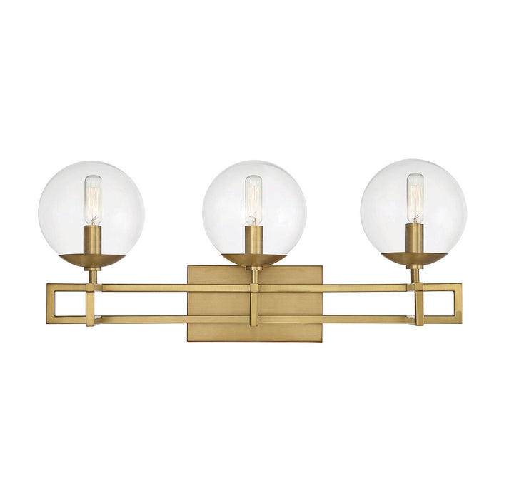 Savoy House Crosby 8-1860-3-322 Bath Vanity Light 24 in. wide - Warm Brass