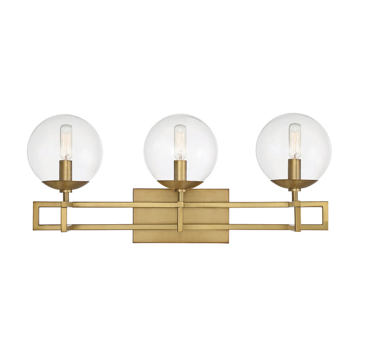 Savoy House Crosby 8-1860-3-322 Bath Vanity Light 24 in. wide - Warm Brass
