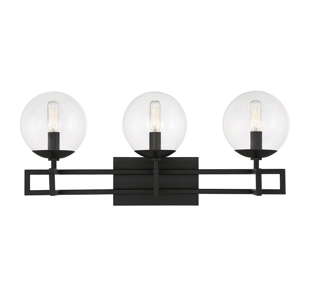 Savoy House Crosby 8-1860-3-BK Bath Vanity Light 24 in. wide - Matte Black