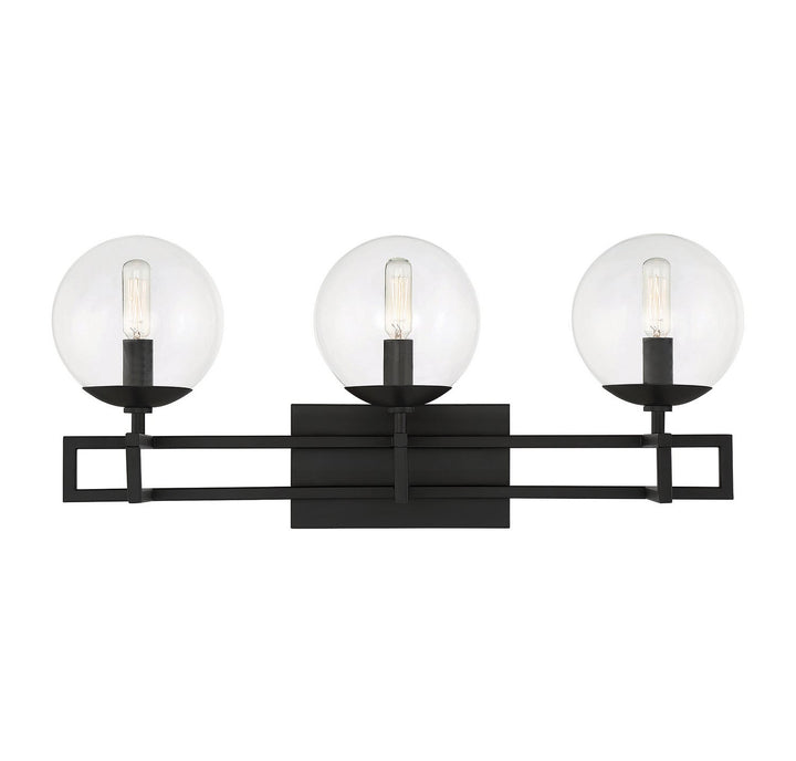 Savoy House Crosby 8-1860-3-BK Bath Vanity Light 24 in. wide - Matte Black