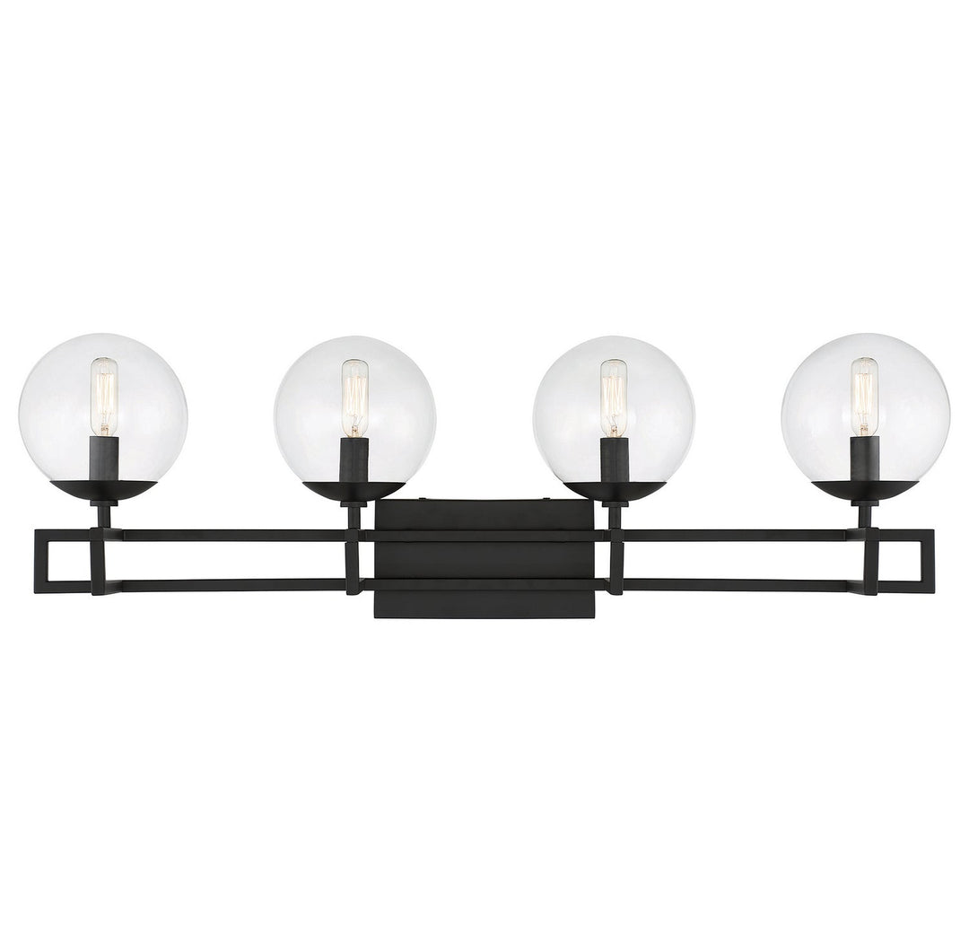 Savoy House Crosby 8-1860-4-BK Bath Vanity Light 33 in. wide - Matte Black