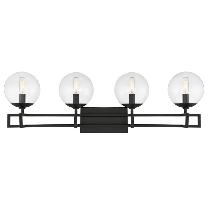 Savoy House Crosby 8-1860-4-BK Bath Vanity Light 33 in. wide - Matte Black