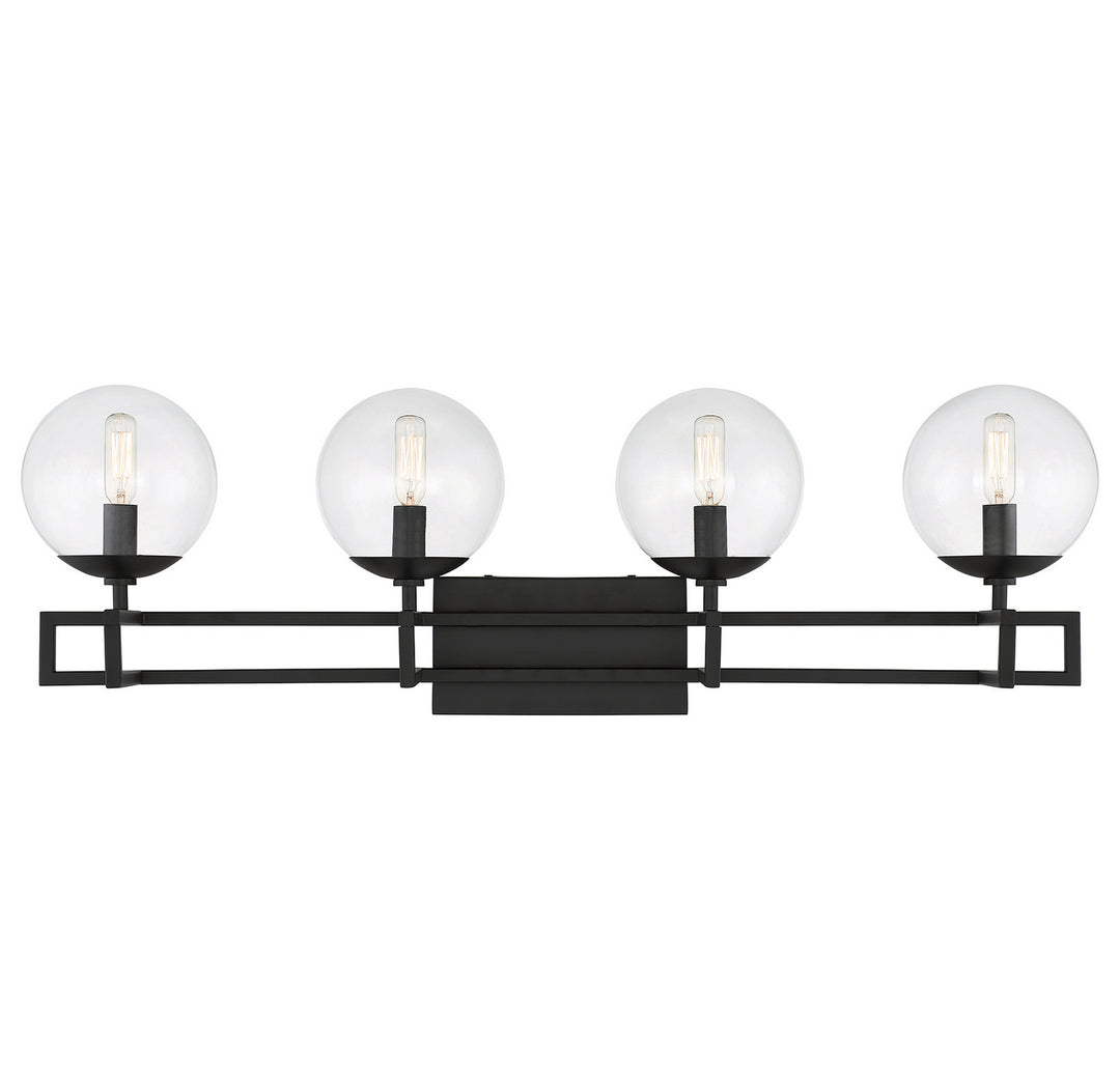 Savoy House Crosby 8-1860-4-BK Bath Vanity Light 33 in. wide - Matte Black