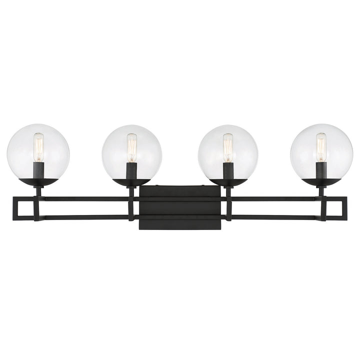 Savoy House Crosby 8-1860-4-BK Bath Vanity Light 33 in. wide - Matte Black