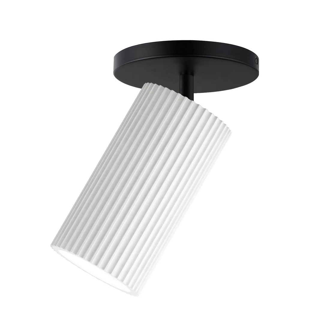 Et2 By Maxim E25039-WTBK Modern Pleat Track Light White / Black