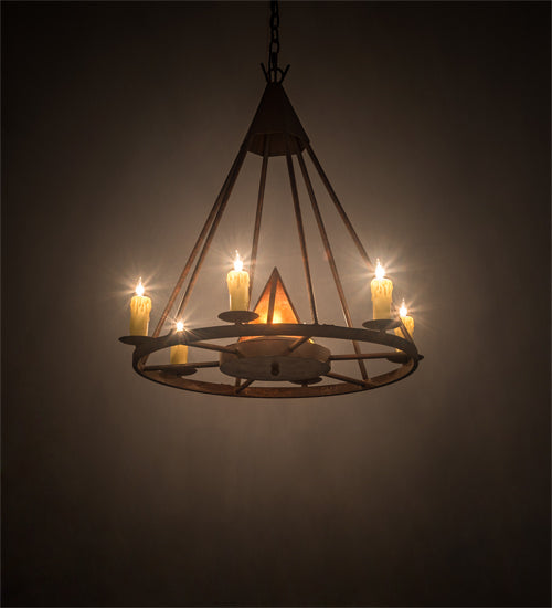 Meyda Tiffany Desert Arrow 120281 Chandelier Light - Rust
