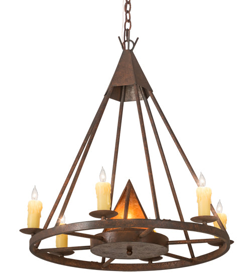 Meyda Tiffany Desert Arrow 120281 Chandelier Light - Rust