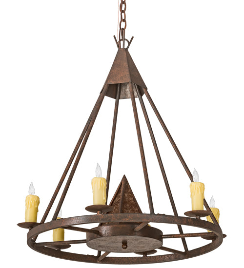 Meyda Tiffany Desert Arrow 120281 Chandelier Light - Rust