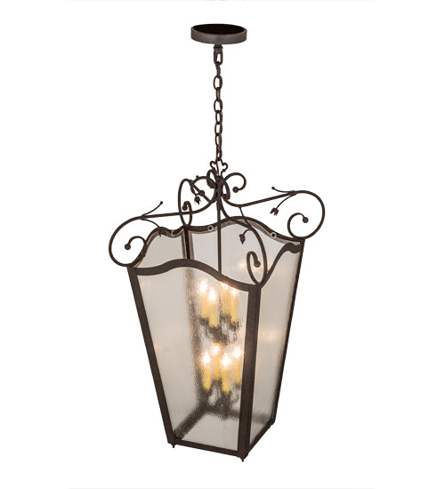 Meyda Tiffany Tessa 120306 Pendant Light - Cajun Spice/Clear Seedy Glass