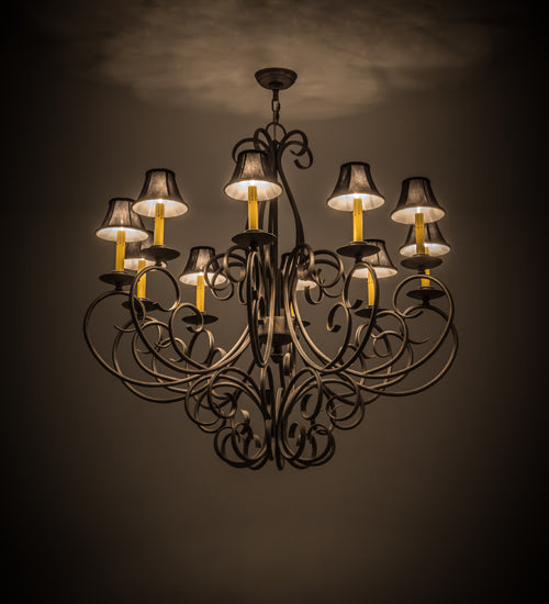 Meyda Tiffany Phillipe 120309 Chandelier Light - French Bronzed