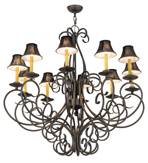 Meyda Tiffany Phillipe 120309 Chandelier Light - French Bronzed