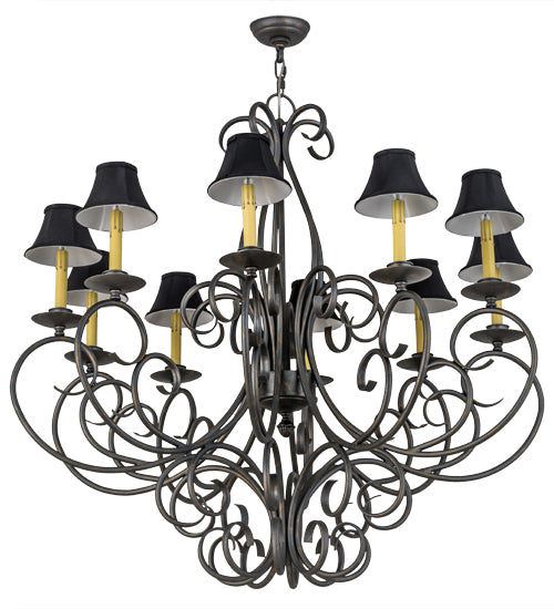 Meyda Tiffany Phillipe 120309 Chandelier Light - French Bronzed