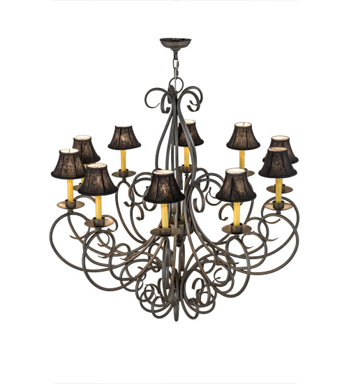 Meyda Tiffany Phillipe 120309 Chandelier Light - French Bronzed