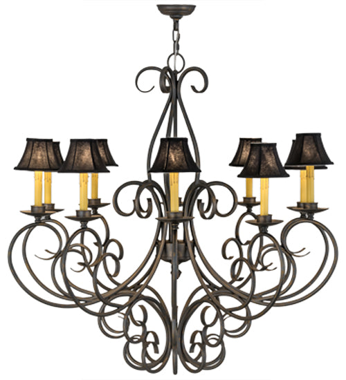 Meyda Tiffany Phillipe 120309 Chandelier Light - French Bronzed