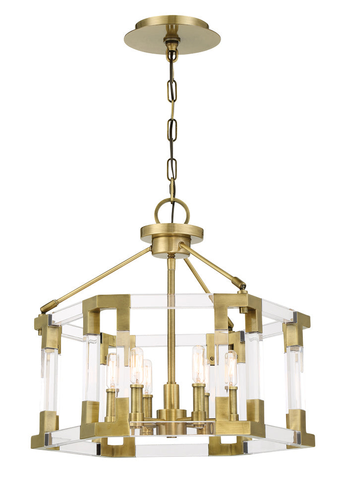 Metropolitan Prima Vista N7355-790 Ceiling Light - Aged Antique Brass