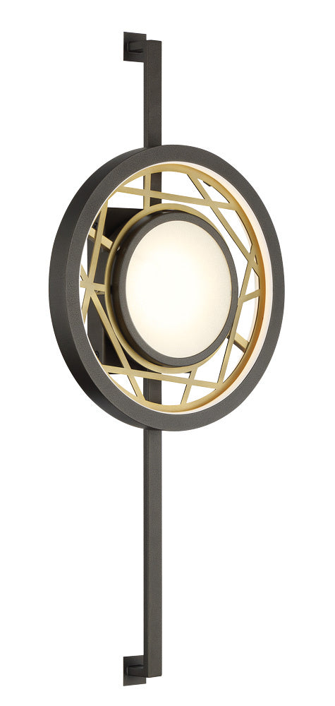 Metropolitan Tribeca N7521-716-L Wall Light - Smoked Iron And Soft Brass