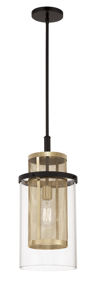 Metropolitan Soho N7811-726 Pendant Light - Coal And Soft Brass